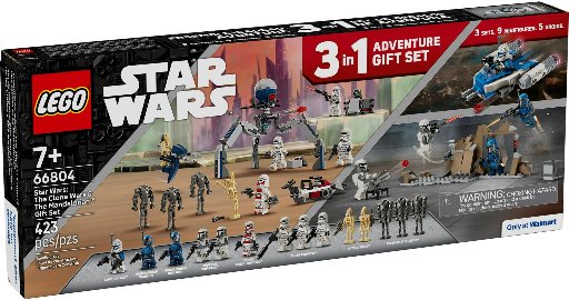 LEGO Star Wars: The Clone Wars & The Mandalorian (9 minifigs), 423 Pcs.