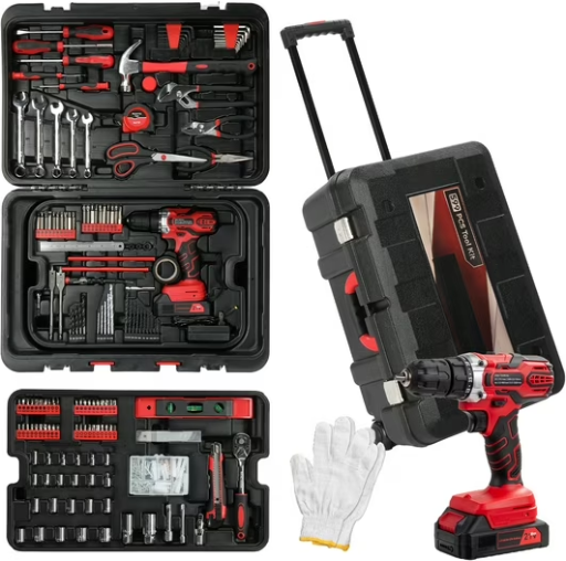 Ktaxon 599pcs Portable Tool Set With Rolling Tool Box Deal