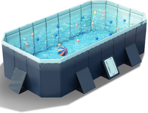 Hurber Foldable Swimming Pool 113" x 66" x 20" Deal