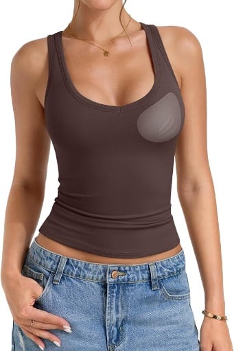 PINKMSTYLE Padded Lined Tank Tops- Many Colors  Deal