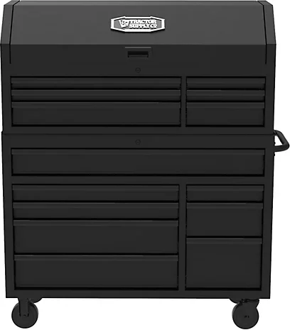 Tractor Supply 48.5 in. 14-Drawer Mechanic's Tool Chest Combo, Matte Black