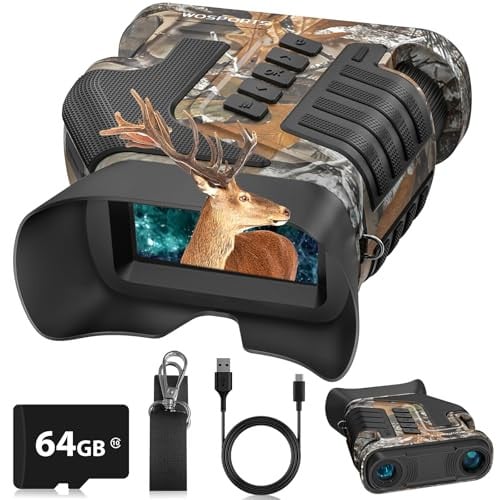 WOSPORTS 4K Night Vision Goggles 16MP 80x Magnification