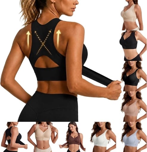 Posture Support Wireless Wide Strap Bra Deal