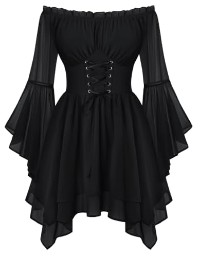 Scarlet Darkness Renaissance Off-Shoulder Dress Deal