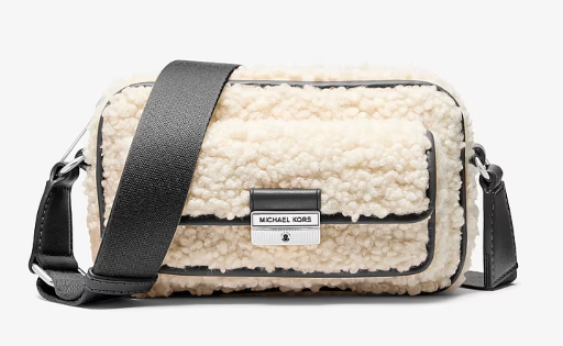 Michael Kors Bradshaw Extra-Small Faux Shearling Camera Crossbody Bag Deal