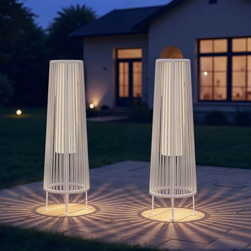 Grand patio Outdoor Floor Solar Light 2-Pack Deal