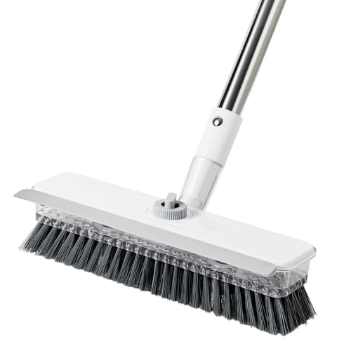 Mitclear 3 in 1 Floor Scrub Brush with Long Handle