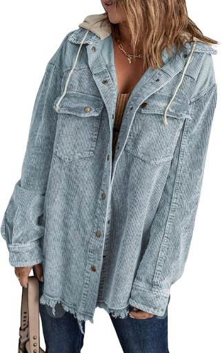 Corduroy Shacket for Women
