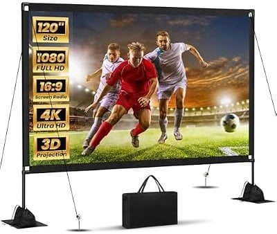 120-inch Projector Screen with Stand