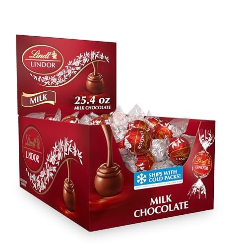 Lindt LINDOR Milk Chocolate Candy Truffles 3 x 25.4-Oz (180 Total) Deal
