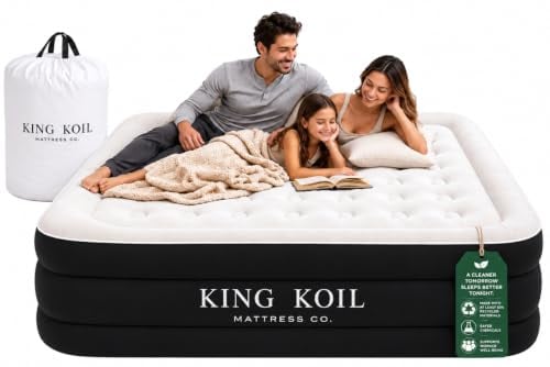 King Koil Queen Air Mattress with Built-in Pump
