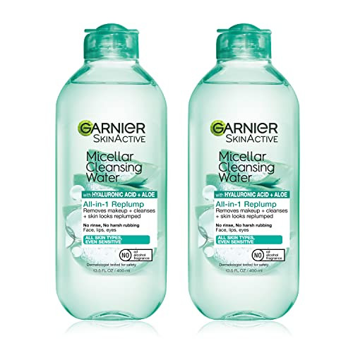 Garnier Micellar Water Facial Cleanser & Makeup Remover w/ Hyaluronic Acid 2-Pack 13.5-Oz