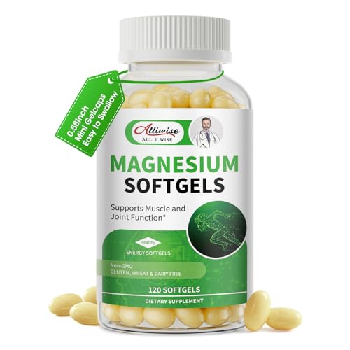Alliwise Magnesium Glycinate 500mg 120-Count Softgels Deal