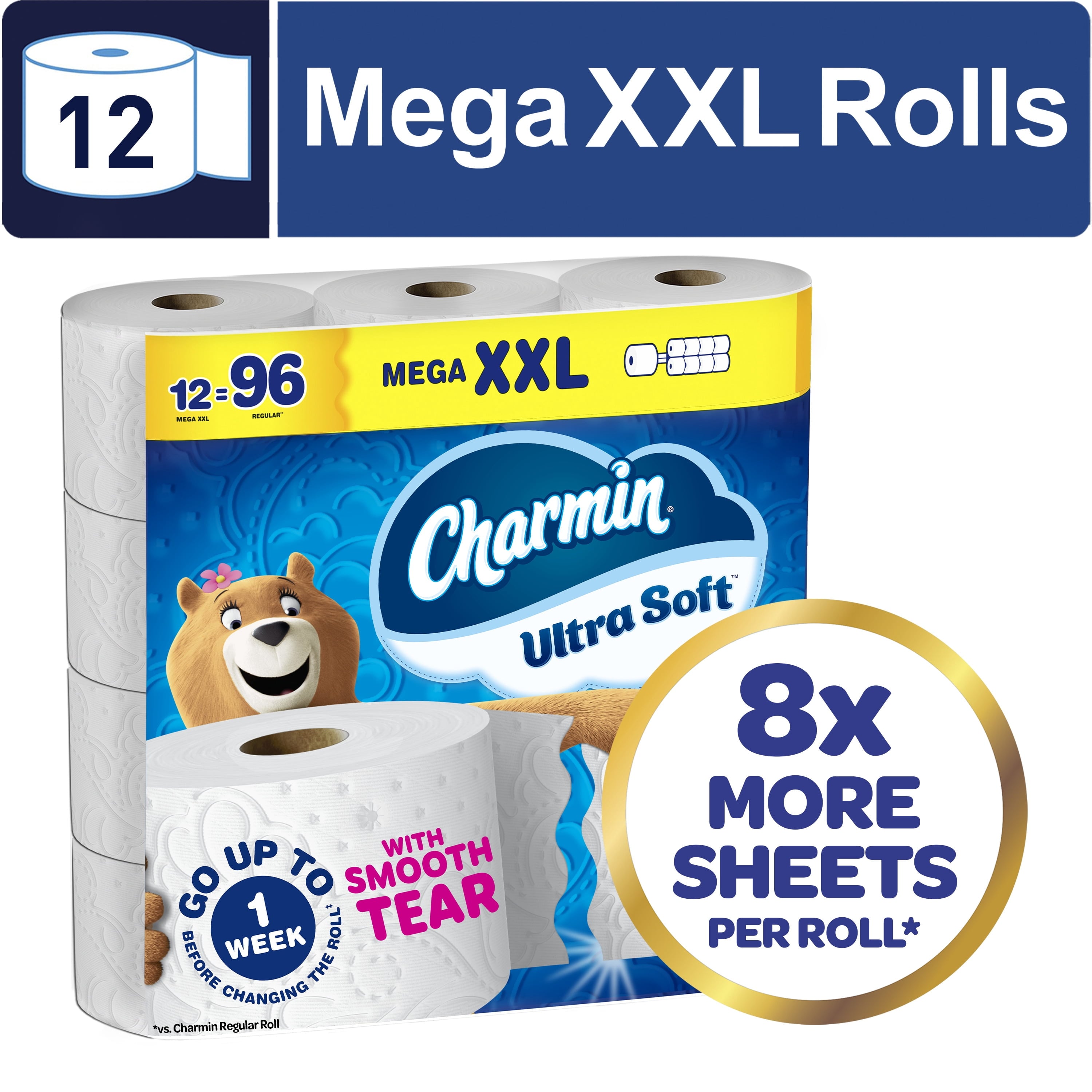Charmin Ultra Soft Toilet Paper 12 Mega XXL Rolls Deal