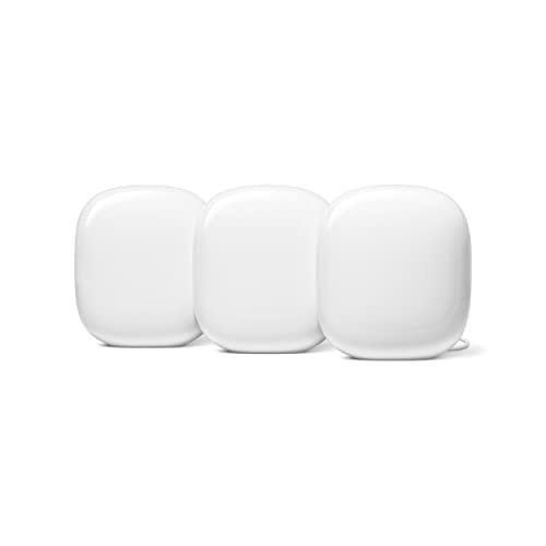 (Resale) Google Nest WiFi Pro - 6E - Mesh Router - 3-Pack - Snow (Used, Like New)