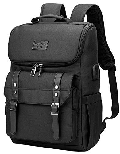 YALUNDISI Vintage Travel Laptop Backpack with USB Charging Port for 15.6 Inch Laptop Deal
