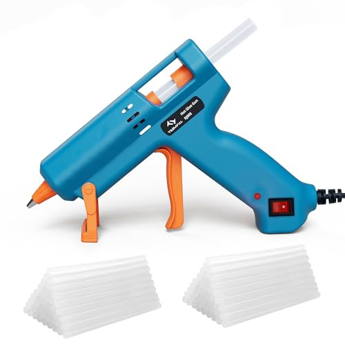Tilswall Mini Hot Glue Gun 50W with 30 Glue Sticks (7mm)