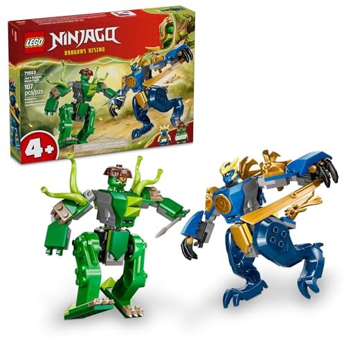 LEGO Ninjago: Dragons Rising Season 4 - Jay's Dragon Mech Fight (71853) 107-Piece Deal