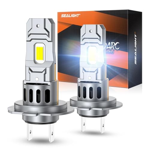 SEALIGHT S2S H7 H7LL Light Bulbs Wireless 10,000LM 6500K Cool White (Pack of 2)