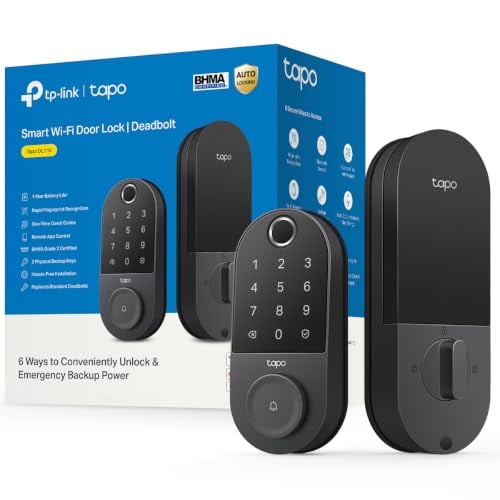 Tapo DL110 Smart Wi-Fi Deadbolt Door Lock w/ Fingerprint Recognition & Touchscreen Keypad Deal