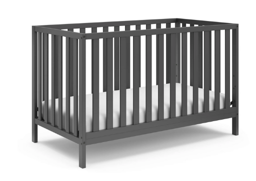 Storkcraft Sunset 4-in-1 Convertible Baby Crib, Espresso