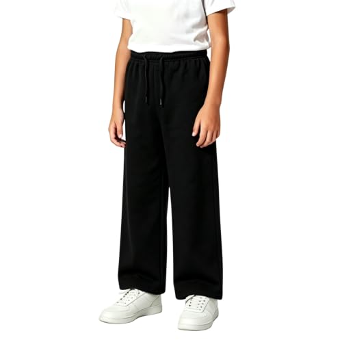 Kids Wide Leg Sweatpants Elastic Waist Deal