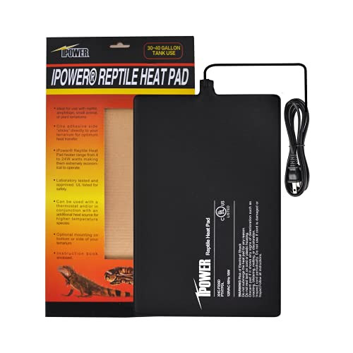 iPower 8 by 12-Inch 16W Reptile Heat Mat