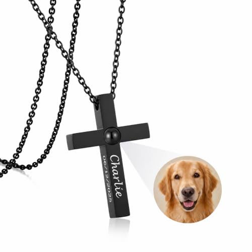 Personalized Dog Memorial Necklace with Picture Inside Deal