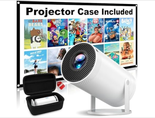 Telonixium 1080P Mini Projector w/ Carrying Case