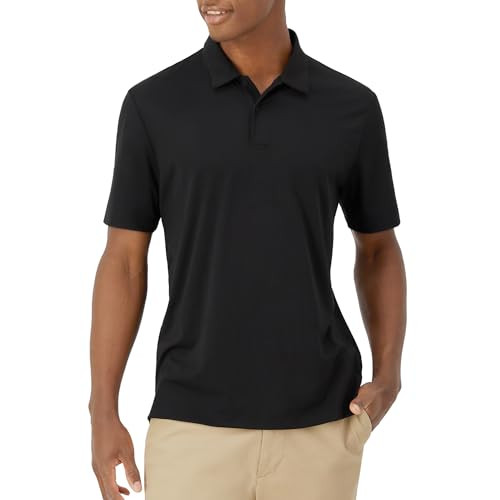 Hanes Men's Moves Short Sleeve Performance Moisture Wicking Polyester Polo