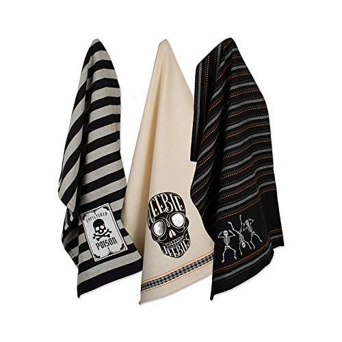 DII Happy Halloween Dishtowel Set 3-Pack