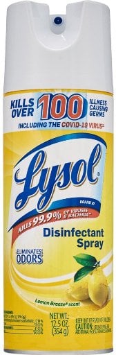 Lysol 12.5 oz Disinfectant Spray