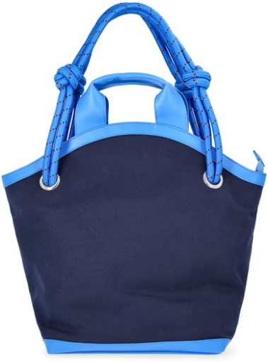 Free Assembly Women's Canvas Tote Bag, Navy/Blue
