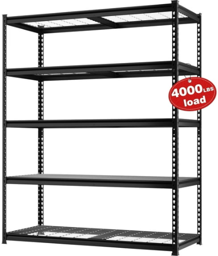 WORKPRO 4000 lbs 5-Tier Metal Shelving Unit 72"H x 48"W x 24"D Deal