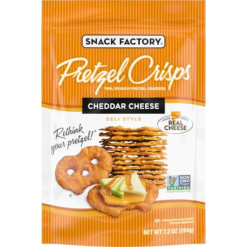 Snack Factory Pretzel Crisps Cheddar Cheese 7.2-Oz