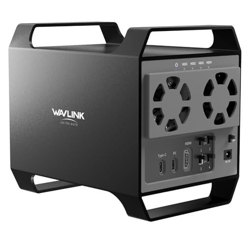 Wavlink 4-Bay HDD/SSD 10Gbps Max 128TB Capacity Expansion Enclosure Deal