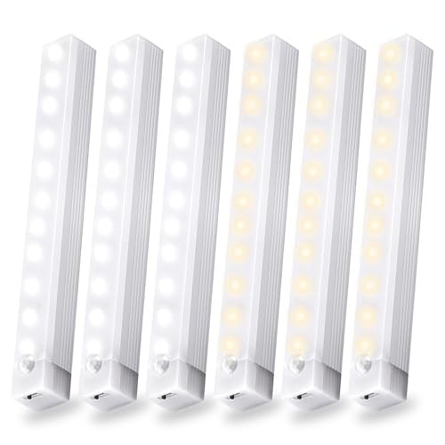6 Pack Motion Sensor Under Cabinet Light Deal