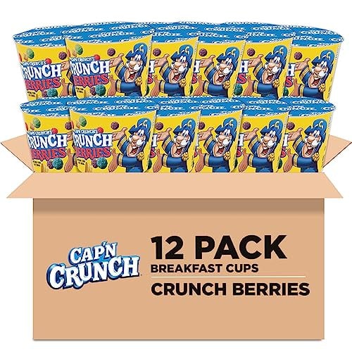 Cap'n Crunch Breakfast Cereal Crunchberries 12-Pack