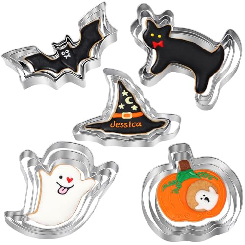 15 Piece Halloween Cookie Cutters Set