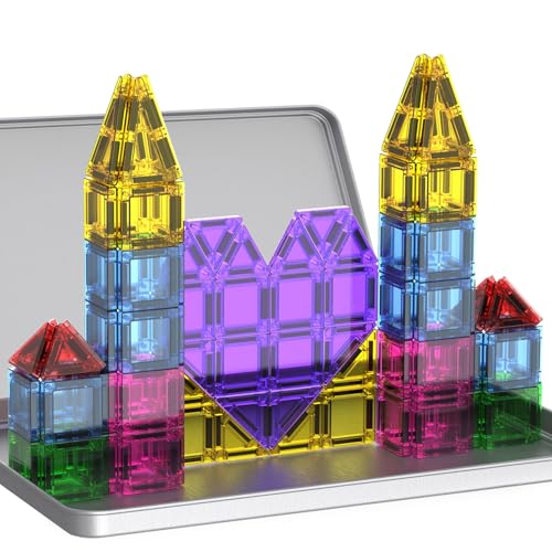 SKTMYY Mini Magnetic Tiles Travel Set 78-Piece Deal