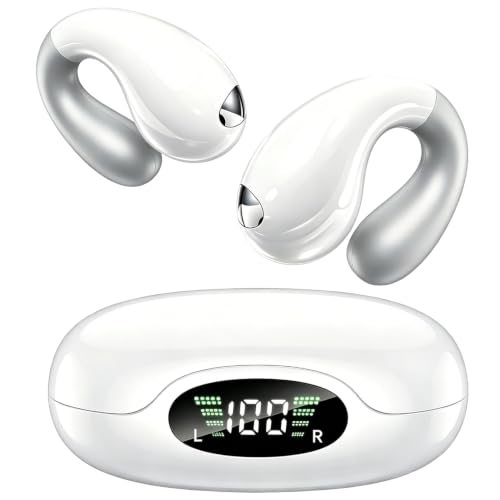 Ultra Open-Ear Clip On Earbuds Bone Conduction Style Bluetooth 6.1 Deal