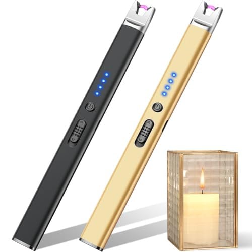 LcFun USB Rechargeable Plasma Arc Lighter 2-Pack