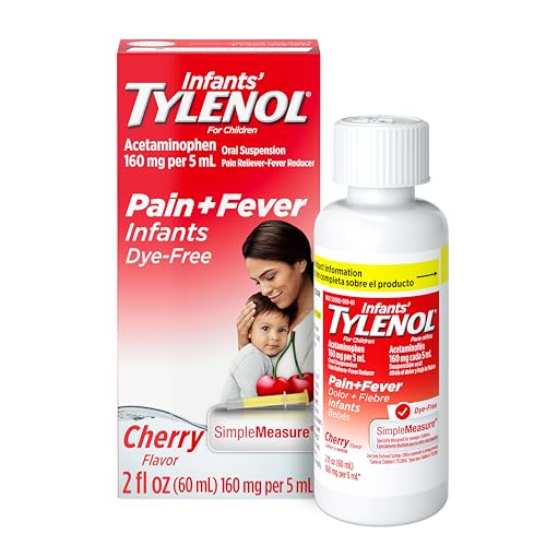 2-Oz Tylenol Infants' Acetaminophen Pain & Fever Relief Oral Suspension Cherry Dye-Free Deal