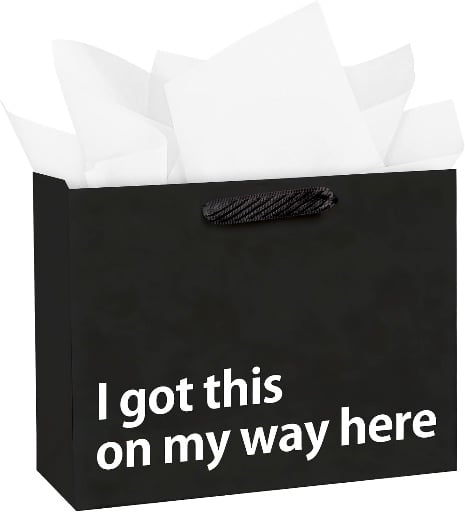 Funny Birthday Gift Bags 12-Pack Deal