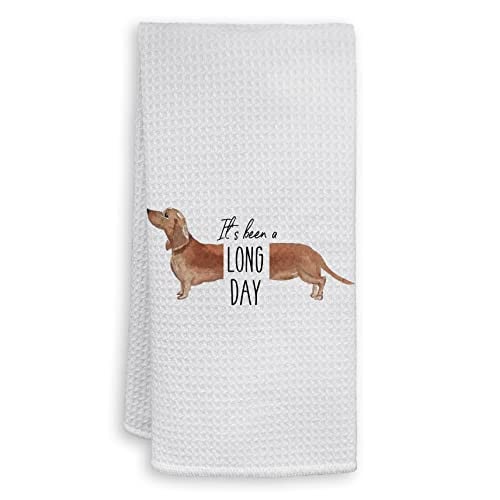 HIWX Dachshund Dog Decorative Kitchen Towel 16" x 24" Deal