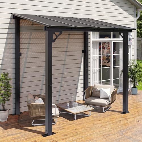 Aoxun 8'x 5' Premium Gazebo with Aluminum Top Frame & Polycarbonate Panel Deal