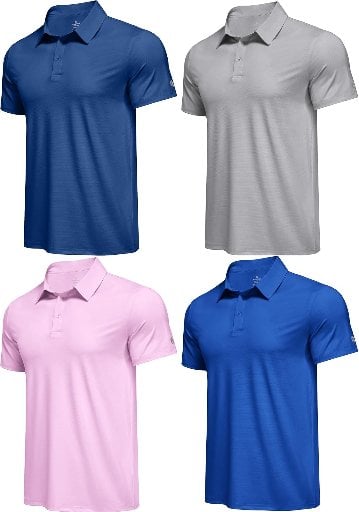 Moisture Wicking Polo Shirts for Men with UPF 50 Deal