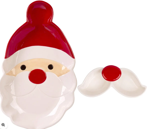 Home Essentials Santa Face Chip and Dip Set Deal