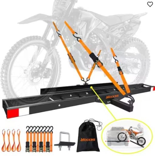 Mockins 73-in. Anti-Tilt Hitch Motorcycle Carrier with 500 lbs. Capacity Deal