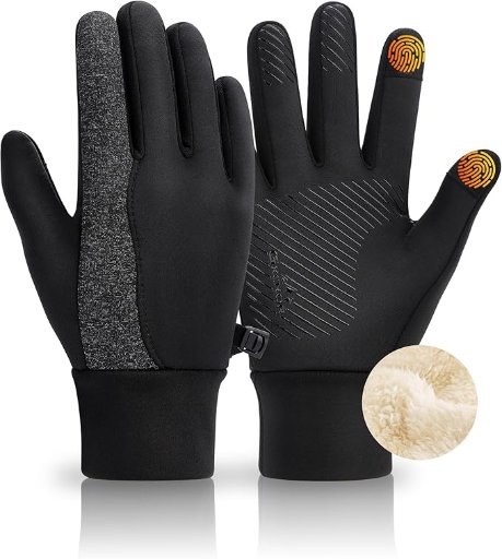 GXCROR Thick Fleece Winter Gloves w/ Touchscreen Fingers
